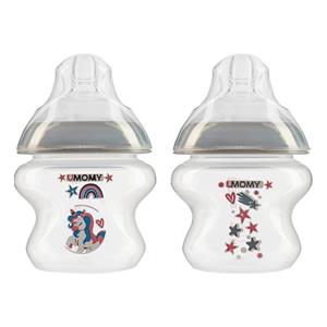 شیشه شیر یومامی مدل Anti Colic گنجایش 150 میلی لیتر - بسته 2 عددی