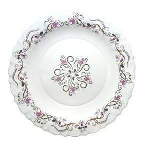 بشقاب غذاخوری پارس اپال مدل درسا کد 136 بسته 6 عددی