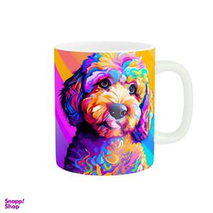 ماگ زیگورات مدل سگ رنگی کد 2883