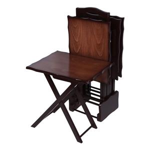 میز عسلی مدل تاشو چمدانی کد m01 بسته 4 عددی