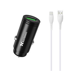 شارژر فندکی 18 وات کوکلاسیک مدل D-20 به همراه کابل تبدیل USB-C