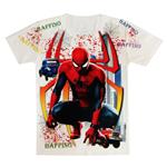 تی شرت آستین کوتاه پسرانه مدل مرد عنکبوتی کد S20 رنگ سفید