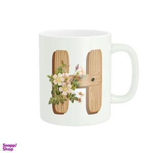 ماگ مدل حروف الفبا حرف H کد 188T