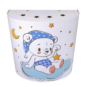 لوستر کودک مدل خرس نشسته روی ابر و ماه و ستاره