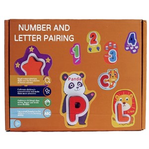 بازی آموزشی انگلیسی مدل Number And Letter Pairing