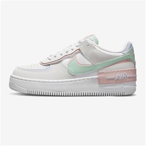 کفش جردن زنانه خاکستری، سبز کم رنگ نایک مدل Nike Air Force 1 Shadow 