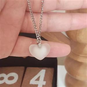 گردنبند زنانه مدل قلب یخی