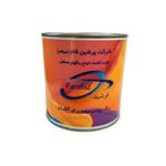 رنگ روغنی آبی فیروزه ای نیمه براق آلکیدی فرشید مدل RAL 5018 حجم 1 لیتر