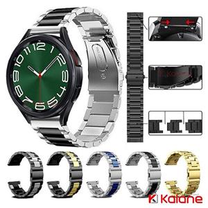 بند مسیر مدل 3bead Steel Metal مناسب برای ساعت هوشمند سامسونگ Galaxy Watch 6 40mm / Watch 44mm / Watch classic 43mm / Watch classic 47mm