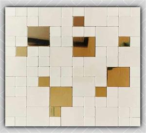 دیوارپوش مدل تایل بین کابینتی آلومینیوم کد 20017 