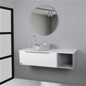 ست کابینت و روشویی دلفین مدل 12040-gr به همراه آینه