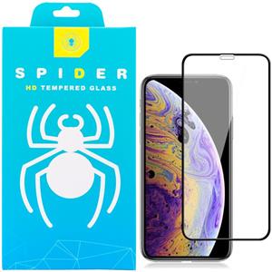 محافظ صفحه نمایش اسپایدر مدل Super Hard 5D مناسب برای گوشی موبایل اپل Iphone X/XS Spider Super Hard 5D Full Glue Glass Screen Protector For Apple Iphone X/XS