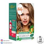 کیت رنگ مو بدون آمونیاک نلی NELLY مدل ammonia free شماره 6/00 بلوند تیره