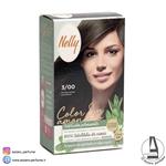 کیت رنگ مو بدون آمونیاک نلی NELLY مدل ammonia free شماره 3/00 قهوه ای تیره