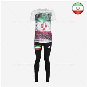 ست تیشرت و شلوار زنانه Adidas طرح Iran