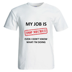 تیشرت My job is top SECRET مدل AS1 