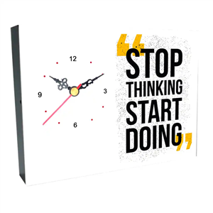 ساعت رومیزی STOP THINKING طرح AL 24