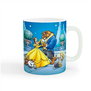 ماگ سرامیکی مدل دیو و دلبر beauty and the beast کد wall-5347