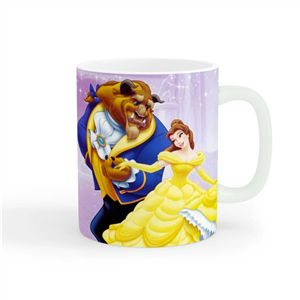 ماگ سرامیکی مدل دیو و دلبر beauty and the beast کد wall-5344