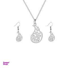 نیم ست نقره ترمه 1 طرح ترنم کد L553