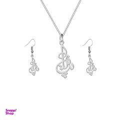 نیم ست نقره ترمه 1 طرح پرنیا کد L566