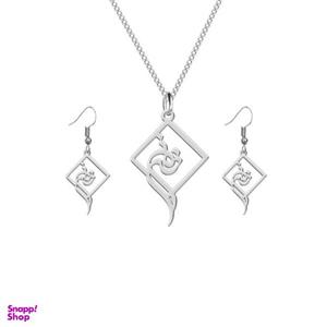 نیم ست نقره ترمه 1 طرح ترنم کد L556