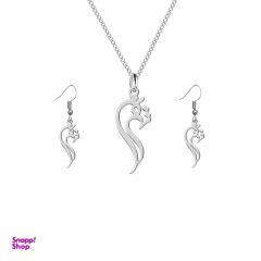 نیم ست نقره ترمه 1 طرح ترنم کد L558