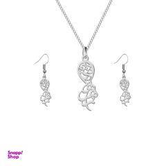 نیم ست نقره ترمه 1 طرح زهره کد L589