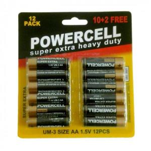 باتری قلمی پاورسل مدل Super Extra Heavy Duty بسته 2 عددی