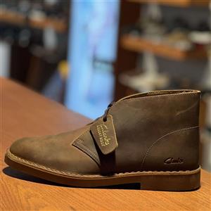 دیزرت بوت مردانه چرم واکس خور ۲ برند کلارکس Clarks DesertBoot Men 2