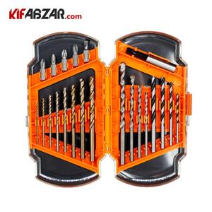 جعبه مته و نوک پیچ گوشتی 22 پارچه موتا مدل MO310006