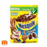 کورن فلکس نسکوییک نستله Nesquik Nestle با تکه های بالشتی مغزدار کاراملی 310 گرم 