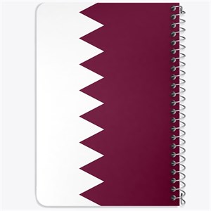 دفتر لیست خرید 50 برگ خندالو طرح پرچم قطر کد 20429