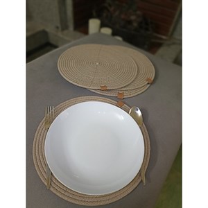 زیر بشقابی مدل کنفی دایره