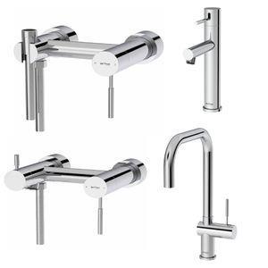 ست شیرآلات بهفر مدل زینو مجموعه 4 عددی