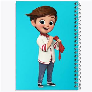دفتر شطرنجی 50 برگ خندالو طرح بچه رئیس Boss Baby کد 10328
