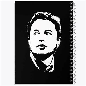 دفتر شطرنجی 50 برگ خندالو طرح ایلان ماسک Elon Musk کد 10924