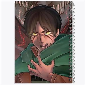 دفتر شطرنجی 50 برگ خندالو طرح ارن یگر انیمه اتک آن تایتان Attack on Titan کد 18622