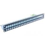 پچ پنل 24 پورت CAT5E کیستونی بدون شیلد مدل (NWPP-24SK10G) - Patch Panel 24Port Cat5E UTP