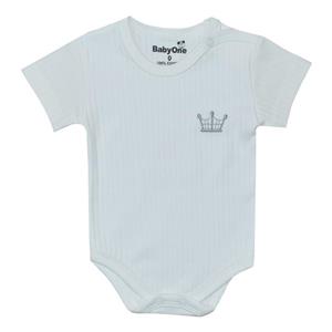 بادی آستین کوتاه نوزادی بی بی وان مدل تاج