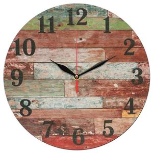 ساعت دیواری طرح چوب آنتیک کد 1412