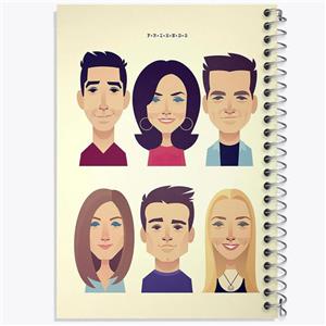 دفتر لیست خرید 50 برگ خندالو طرح سریال فرندز Friends کد 3913