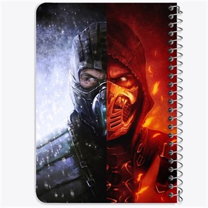 دفتر لیست خرید 50 برگ خندالو طرح بازی مورتال کمبت Mortal Kombat کد 29790