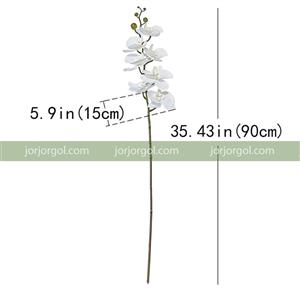 گل مصنوعی طرح ارکیده مدل لمسی 9 گل