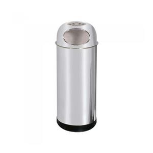 سطل زباله استیل جا سیگاری دار 18 لیتری شفق مدل L70 
