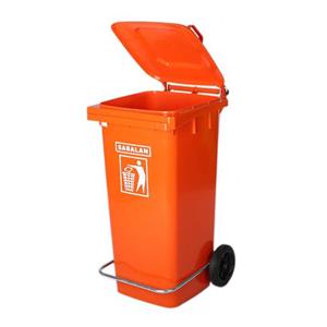 سطل زباله سبلان پلاستیک 100 لیتری پدال دار مدل 203 