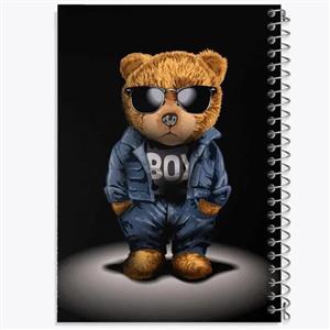 دفتر شطرنجی 50 برگ خندالو طرح تدی Teddy کد 26180