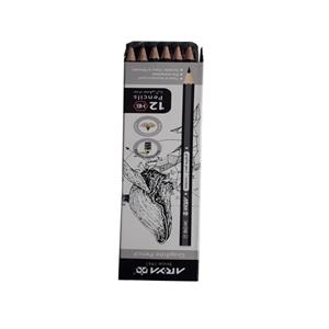 مداد مشکی آریا کد 002 بسته 12 عددی