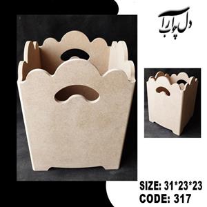 سطل زباله دالبری سایز بزرگ (بیس خام) کد 317 