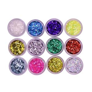 پودر اکلیل مدل ریز شنی kh286  وزن 75 گرم بسته 12 عددی